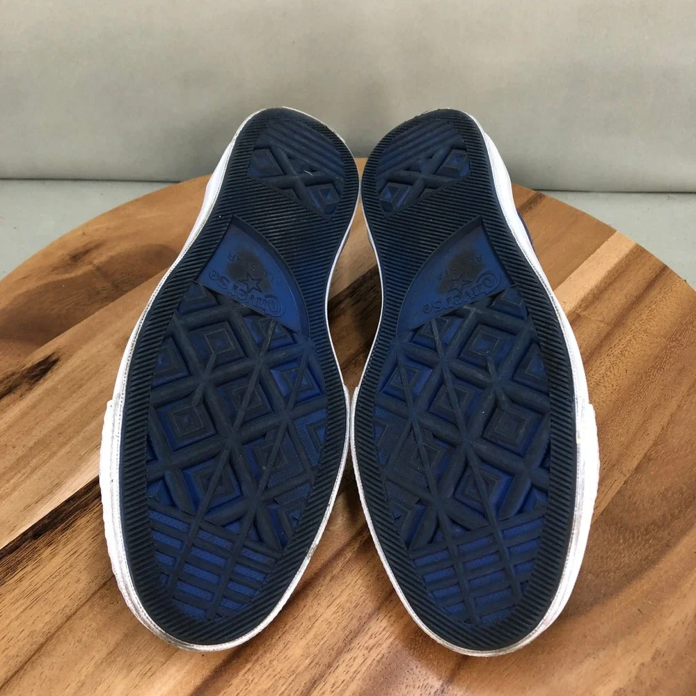 Converse One Star Low Top Suede Navy Blue Boys Size 7 Skate Shoes Sneakers